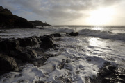 Strong winds in Swansea, Wales, Britain - 09 Jan 2015