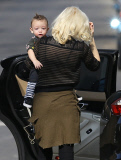 Exclusive... Gwen Stefani Out And About With Apollo 