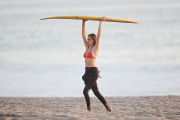 *EXCLUSIVE* Cara Delevingne is a California girl for a day! **WEB EMBARGO UNTIL 1/11/15 6AM PST**