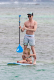*EXCLUSIVE* Neil Patrick Harris and Harper are a paddle boarding pair