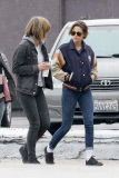 *EXCLUSIVE* Kristen Stewart spends a rainy day out with Alicia Cargile and some friends