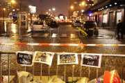 Vigil for terror victims outside Kosher Supermarket 