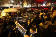 Vigil for terror victims outside Kosher Supermarket 