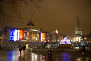 The National Gallery and the fountains a..........