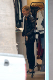 *EXCLUSIVE* A fresh-faced Calista Flockhart indulges in some retail therapy