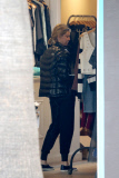 *EXCLUSIVE* A fresh-faced Calista Flockhart indulges in some retail therapy