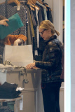 *EXCLUSIVE* A fresh-faced Calista Flockhart indulges in some retail therapy