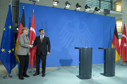 Merkel und Davutoglu