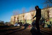 France:Daily life of migrants in famous ''Jungle''  of Calais