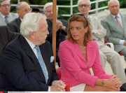 MONACO: INAUGURATION DE L'ESPLANADE RAINIER III: RAINIER & STEPHANIE