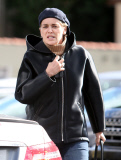 *EXCLUSIVE* Make-Up Free Sharon Stone shopping at XIV Karats