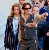 Johnny Depp and Amber Heard swing by the Jimmy Kimmel show
