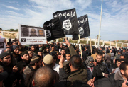 Palestinian Salafists protest against French satirical magazine Charlie Hebdo, Gaza City, Palestinian Territories - 19 Jan 2015