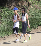 EXC - JUSTIN BIEBER AND HIS RUMORED GIRLFRIEND KENDALL JENNER HIKE RUNYON CANYON TOGETHER IN LOS ANGELES.