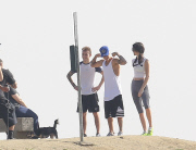 EXC - JUSTIN BIEBER AND HIS RUMORED GIRLFRIEND KENDALL JENNER HIKE RUNYON CANYON TOGETHER IN LOS ANGELES.