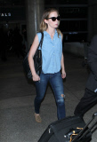 Emily Blunt arriving at LAX