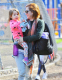 Alyson Hannigan Takes Her Daughter To The Park 