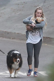 *EXCLUSIVE* Hilary Duff is smitten with her French Bulldog puppy Beau