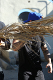 Justin Bieber hides acne breakout behind palm fronds
