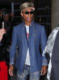 Pharrell Williams is all style at LAX