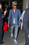 Pharrell Williams is all style at LAX