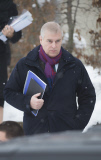 Prince Andrew in Klosters, Switzerland - 23 Jan 2015