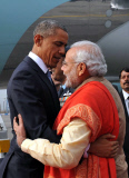 INDIA-NEW DELHI-OBAMA-VISIT-ARRIVAL