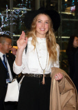 Johnny Depp and Amber Heard at Haneda International airport, Tokyo Japan - 26 Jan 2015