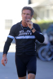 *EXCLUSIVE* Dennis Quaid smokes an e-cigarette in his cycling outfit
