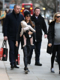Tamara Ecclestone with daughter Sophia and pregnant sister Petra Ecclestone out and about, London, Britain - 27 Jan 2015