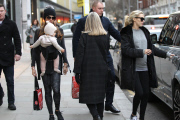 Tamara Ecclestone with daughter Sophia and pregnant sister Petra Ecclestone out and about, London, Britain - 27 Jan 2015