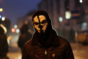 Protesters call for the dismissal of a Serb minister, Pristina, Kosovo - 27 Jan 2015