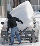 Winter storm buries New England