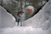 Winter storm buries New England
