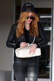 *EXCLUSIVE* Bella Thorne is rocker girl chic as she arrives at Victoria Island