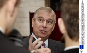 Prince Andrew at the Tycoon in Schools enterprise competition, Queen Anne's School, Caversham, Berkshire, Britain - 05 Dec 2013