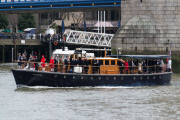 Winston Churchill funeral procession retraced on 50th anniversary, London, Britain - 30 Jan 2015