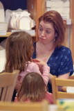 *EXCLUSIVE* Alyson Hannigan takes the kids to Color Me Mine
