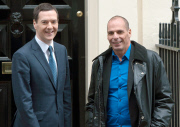 Greek Finance Minister Yanis Varoufakis visit to London, Britain - 02 Feb 2015