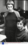 Actress Mia Farrow With Husband Conductor Andre Previn 1971.
