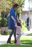 Alyson Hannigan and Keeva get their peek-a-boo on!