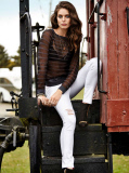 American model Emily Didonato is the face of Calzedonia 2015 collection