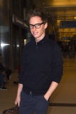 *EXCLUSIVE* Eddie Redmayne is all smiles at LAX **NO UK** 