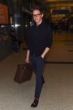 *EXCLUSIVE* Eddie Redmayne is all smiles at LAX **NO UK** 