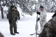 Prince Edward and Sophie Countess of Wessex visit the Jaeger Brigade in Sodankyla, Finland  - 03 Feb 2015