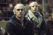 Trainer Udo Lattek (MG) und Berti Vogts (MG) in Zivilkleidung auf der Ersatzbank, Fussball, Bundesliga, 1976/1977, Borussia Moenchengladbach gegen FC Bayern Muenchen 1:0