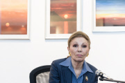 Pressekonferenz  Farah Diba Pahlavi