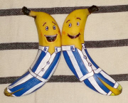 The banana art of Elisa Roche, London, Britain- Feb 2015