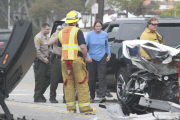 *PREMIUM EXCLUSIVE* *WEB EMBARGO UNTIL 19:00 PST 02/08/15* A shaken Bruce Jenner is given a field sobriety test after a fatal accident