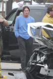 *PREMIUM EXCLUSIVE* *WEB EMBARGO UNTIL 19:00 PST 02/08/15* A shaken Bruce Jenner is given a field sobriety test after a fatal accident